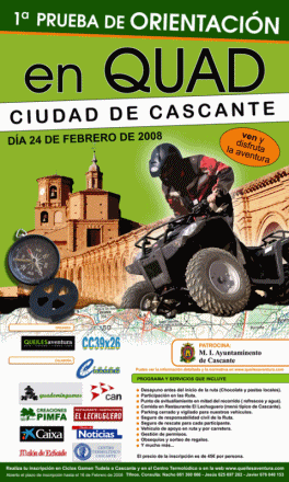 Carteles prueba de Orientacion en quad ciudad de cascante